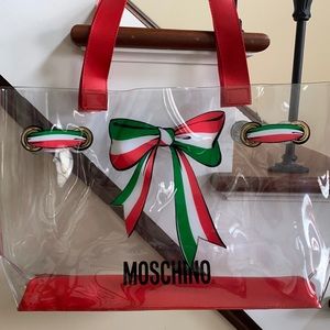 moschino clear tote